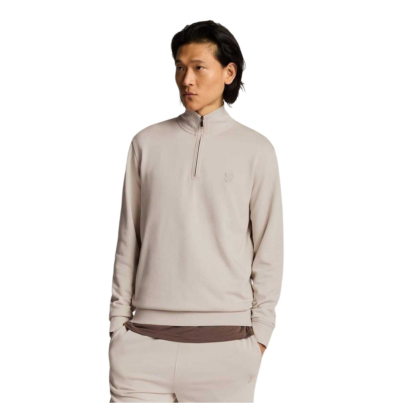 Cove - Front - Lyle & Scott Unisex Adult Embroidered Logo Knitted Sweatshirt