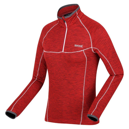 Rumba Red - Side - Regatta Womens-Ladies Yonder Raglan Long-Sleeved Sweatshirt
