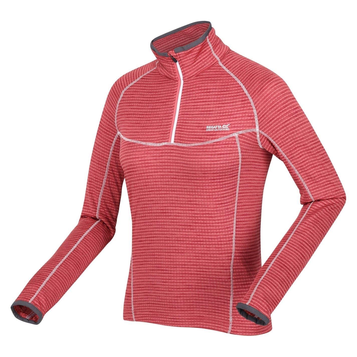 Mineral Red - Side - Regatta Womens-Ladies Yonder Raglan Long-Sleeved Sweatshirt