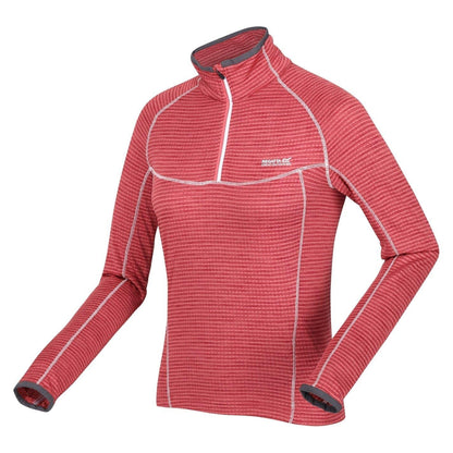 Mineral Red - Side - Regatta Womens-Ladies Yonder Raglan Long-Sleeved Sweatshirt