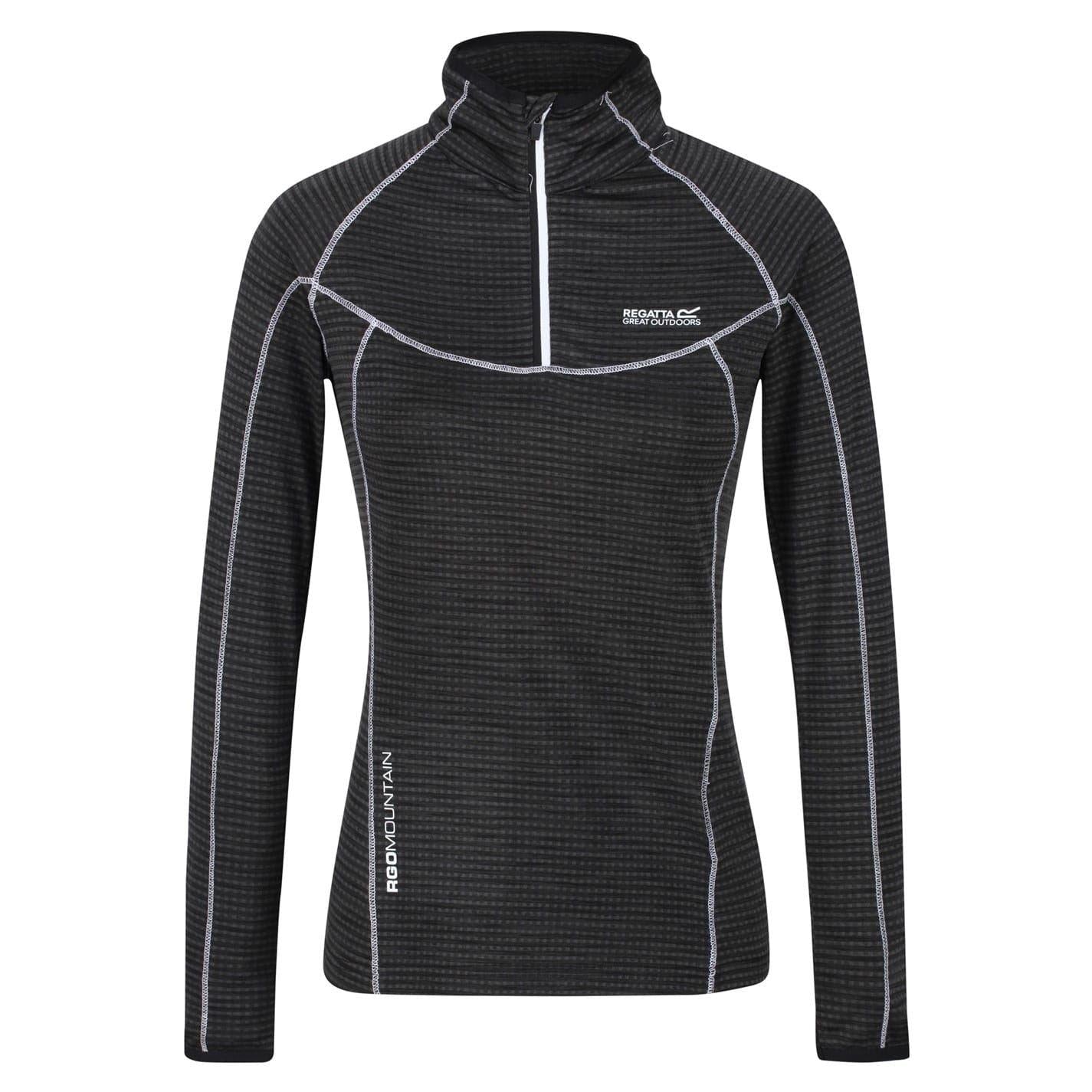 Black - Front - Regatta Womens-Ladies Yonder Raglan Long-Sleeved Sweatshirt