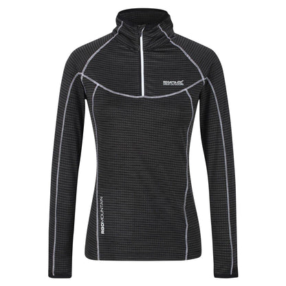 Black - Front - Regatta Womens-Ladies Yonder Raglan Long-Sleeved Sweatshirt