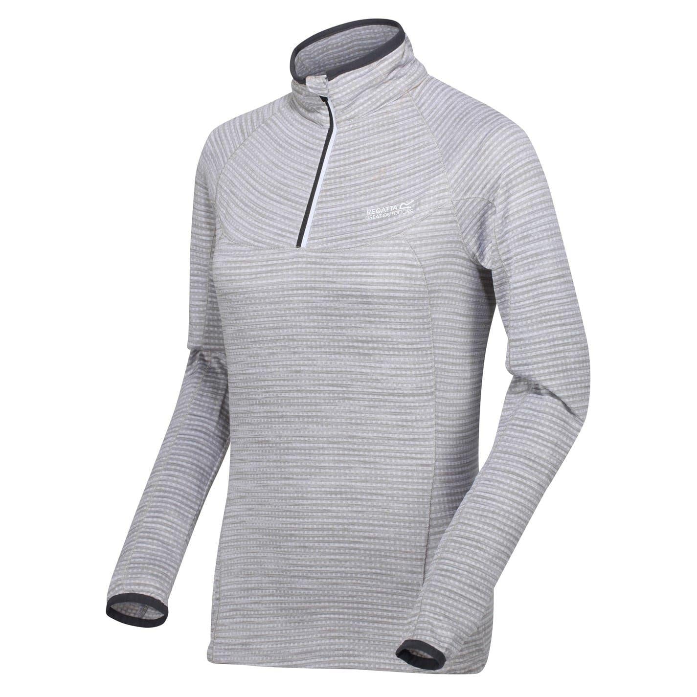 White - Side - Regatta Womens-Ladies Yonder Raglan Long-Sleeved Sweatshirt