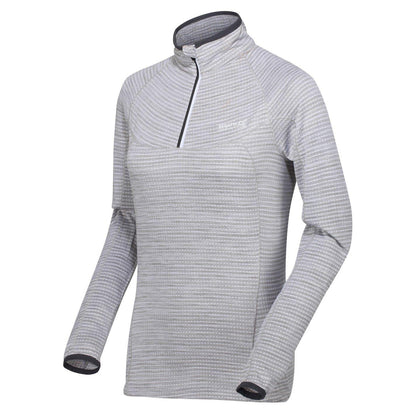 White - Side - Regatta Womens-Ladies Yonder Raglan Long-Sleeved Sweatshirt