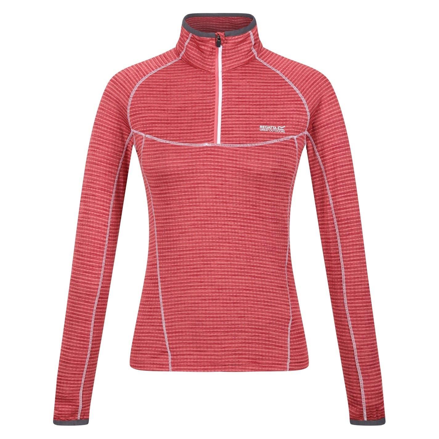 Mineral Red - Front - Regatta Womens-Ladies Yonder Raglan Long-Sleeved Sweatshirt