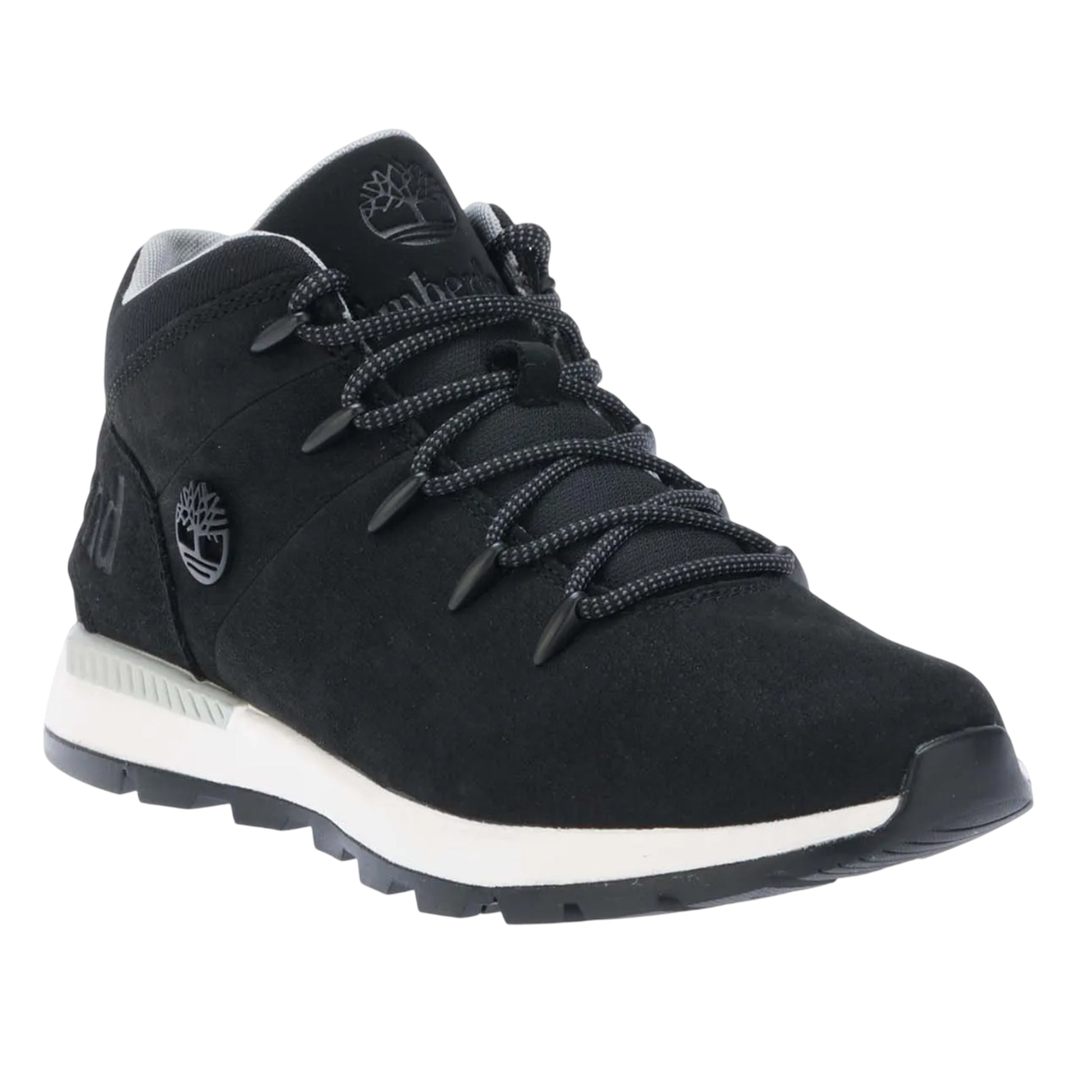 Black - Front - Timberland Womens-Ladies Sprint Trekker Leather Lace Up Trainers
