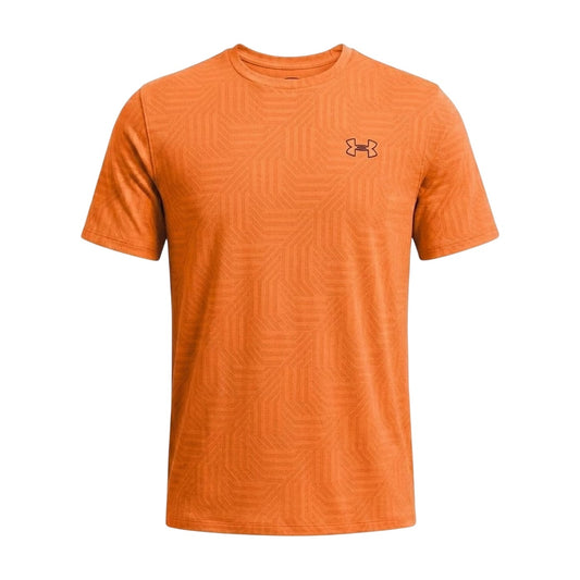 Orange - Front - Under Armour Mens Geotessa Vent T-Shirt