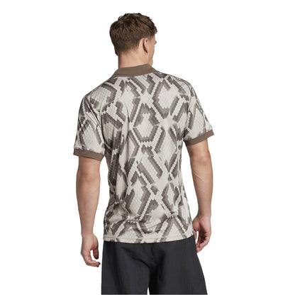 Light Brown - Lifestyle - Adidas Mens FC Barcelona Jersey Polo Shirt