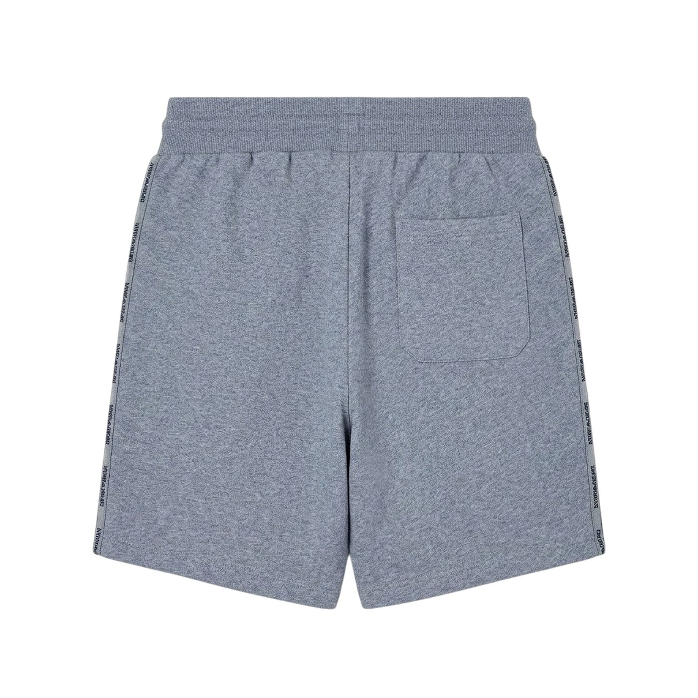 Grey Melange - Back - Emporio Armani EA7 Mens Tapered Shorts