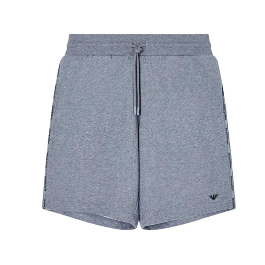 Grey Melange - Front - Emporio Armani EA7 Mens Tapered Shorts