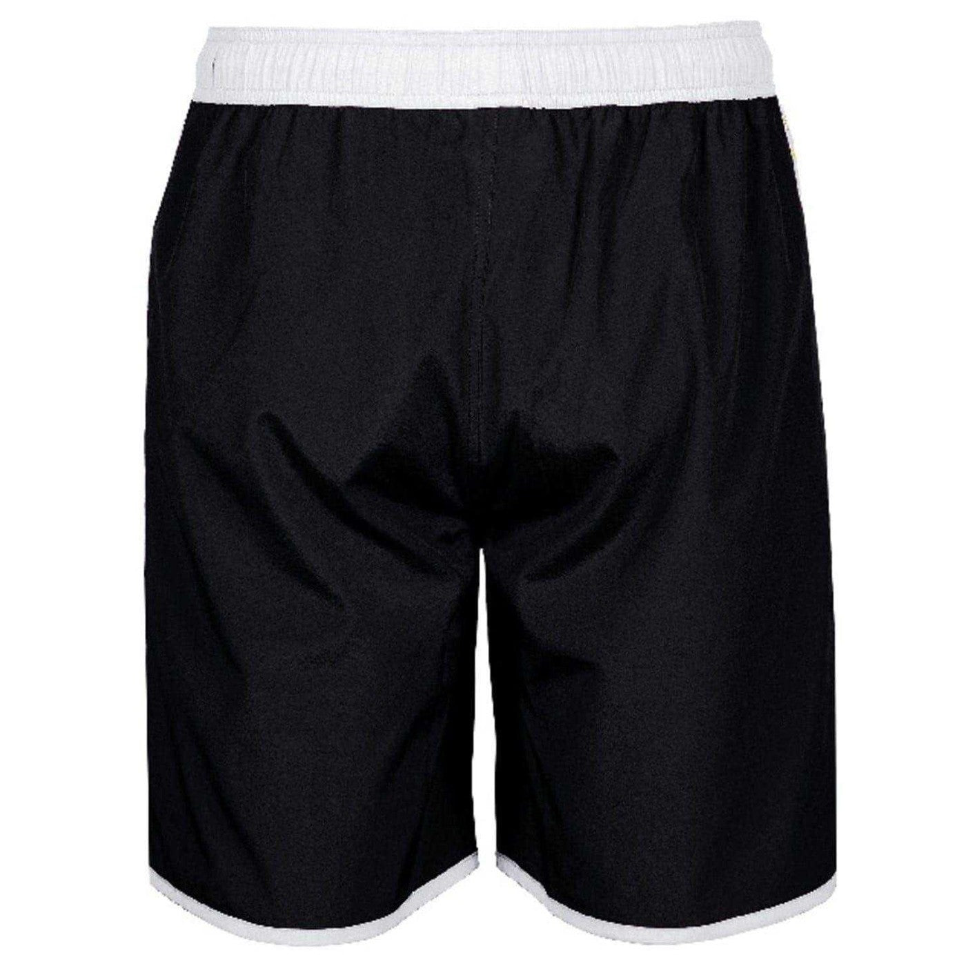Black-White - Back - Arena Unisex Adult Team Swim Shorts