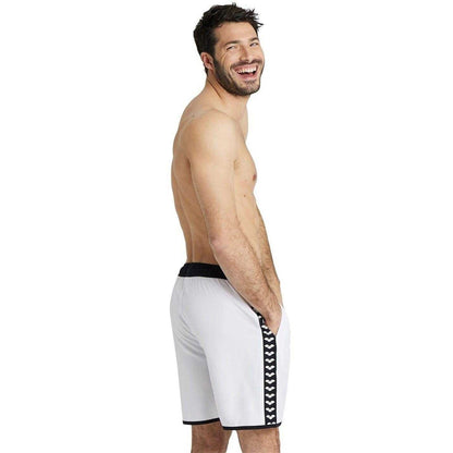 White-Black - Back - Arena Unisex Adult Team Swim Shorts