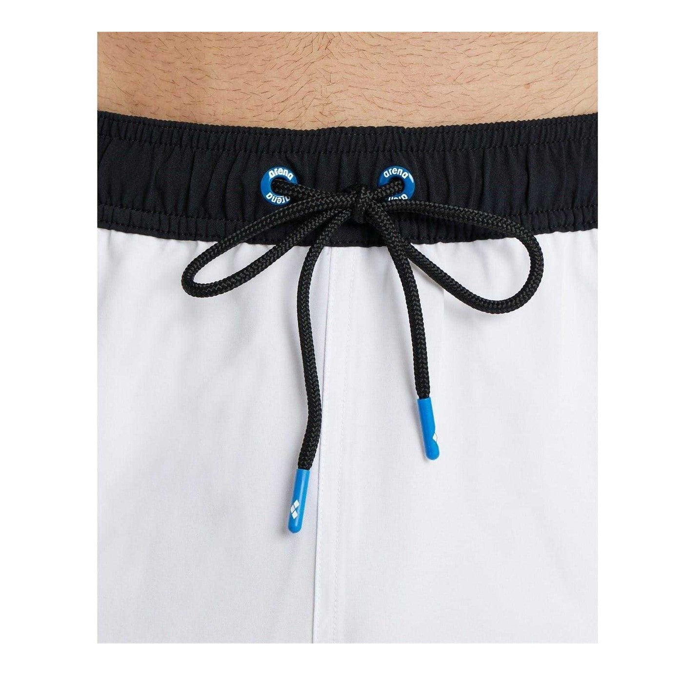 White-Black - Side - Arena Unisex Adult Team Swim Shorts
