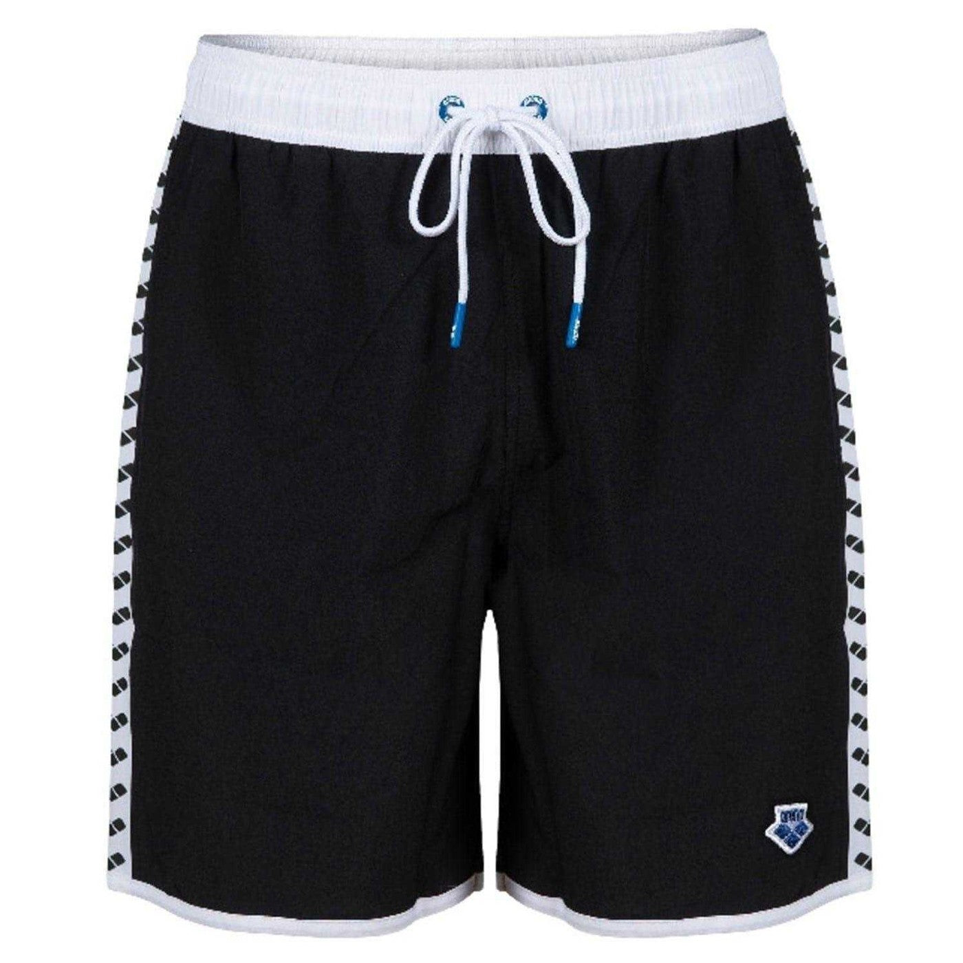 Black-White - Front - Arena Unisex Adult Team Swim Shorts