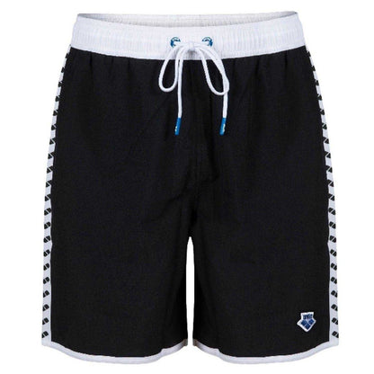 Black-White - Front - Arena Unisex Adult Team Swim Shorts