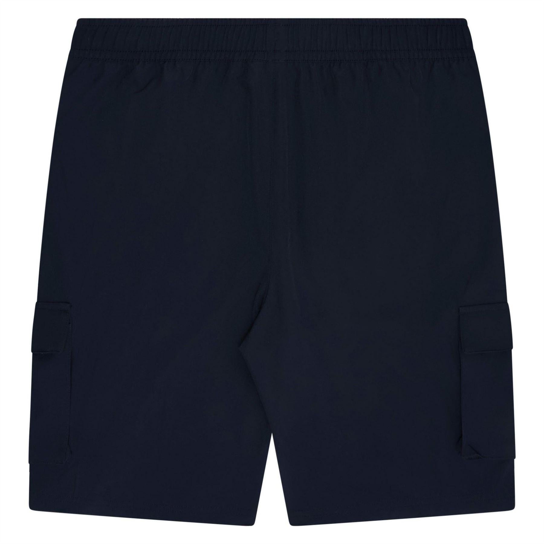 Black - Back - Ellesse Mens Cafaro Cargo Shorts