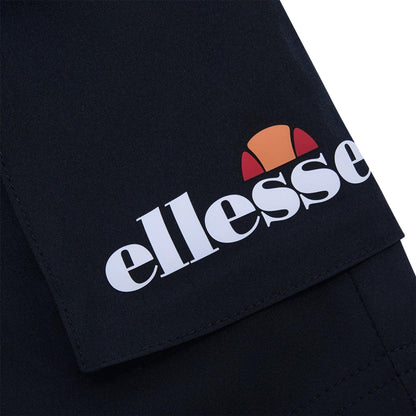 Black - Side - Ellesse Mens Cafaro Cargo Shorts