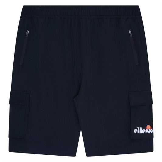 Black - Front - Ellesse Mens Cafaro Cargo Shorts