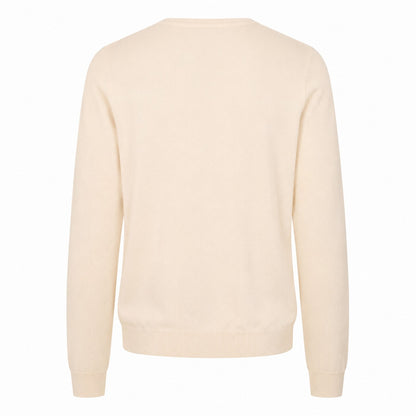 White - Back - Boss Mens Crew Neck Regular Long-Sleeved Sweatshirt