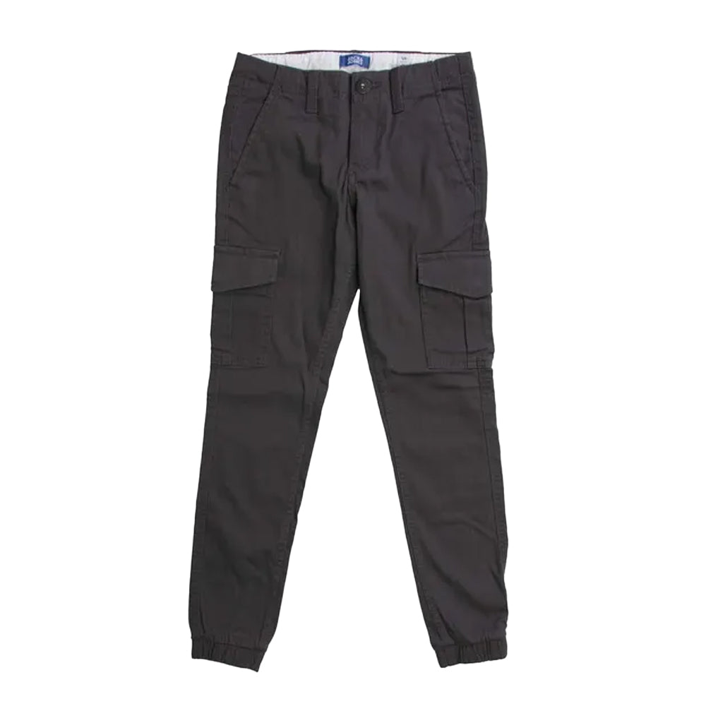 Grey - Front - Jack And Jones Boys Marco Dean Cargo Trousers