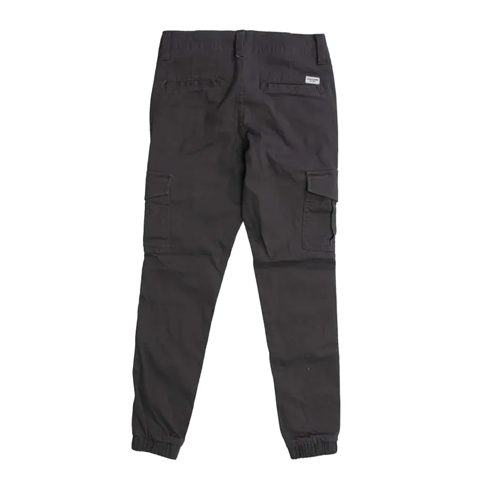 Grey - Back - Jack And Jones Boys Marco Dean Cargo Trousers