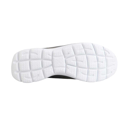 Charcoal - Side - Skechers Womens-Ladies Summits Itz Bazik Textile Trainers