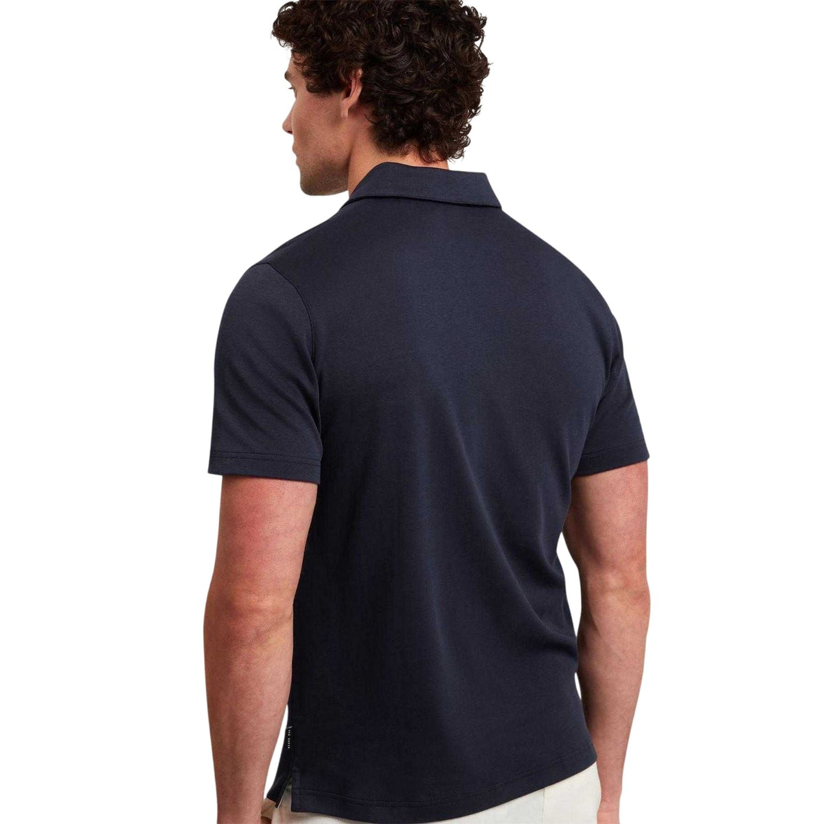 Navy - Back - Ted Baker Mens Polo Shirt