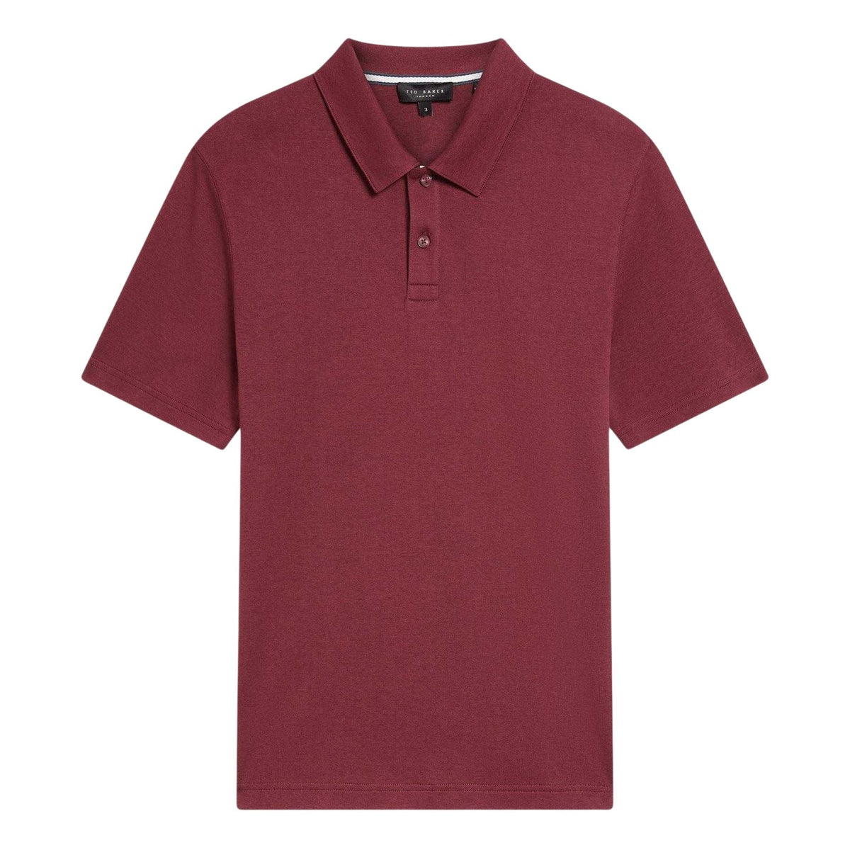 Wine - Front - Ted Baker Mens Polo Shirt