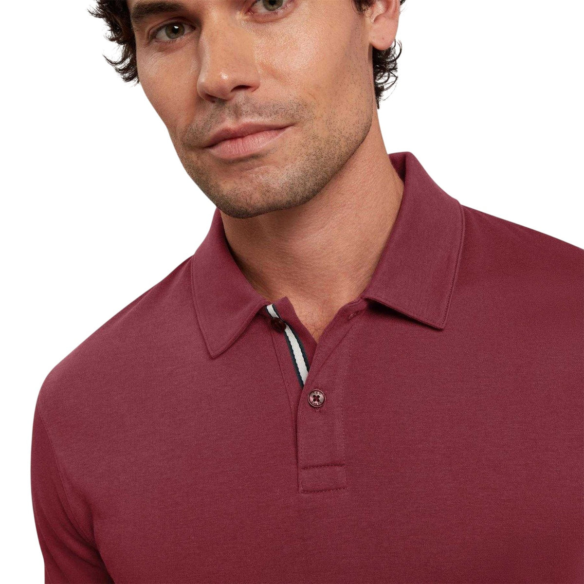 Wine - Side - Ted Baker Mens Polo Shirt