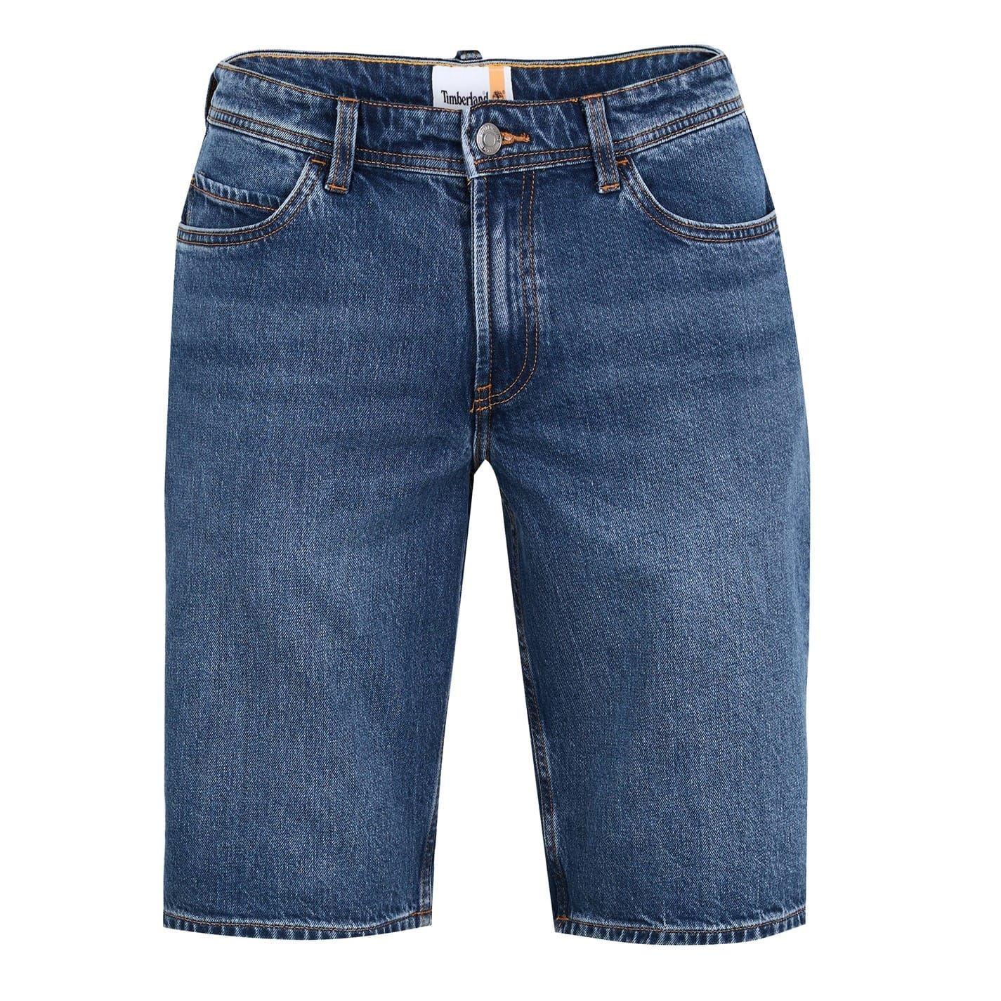 Indigo Blue - Front - Timberland Mens Denim Shorts