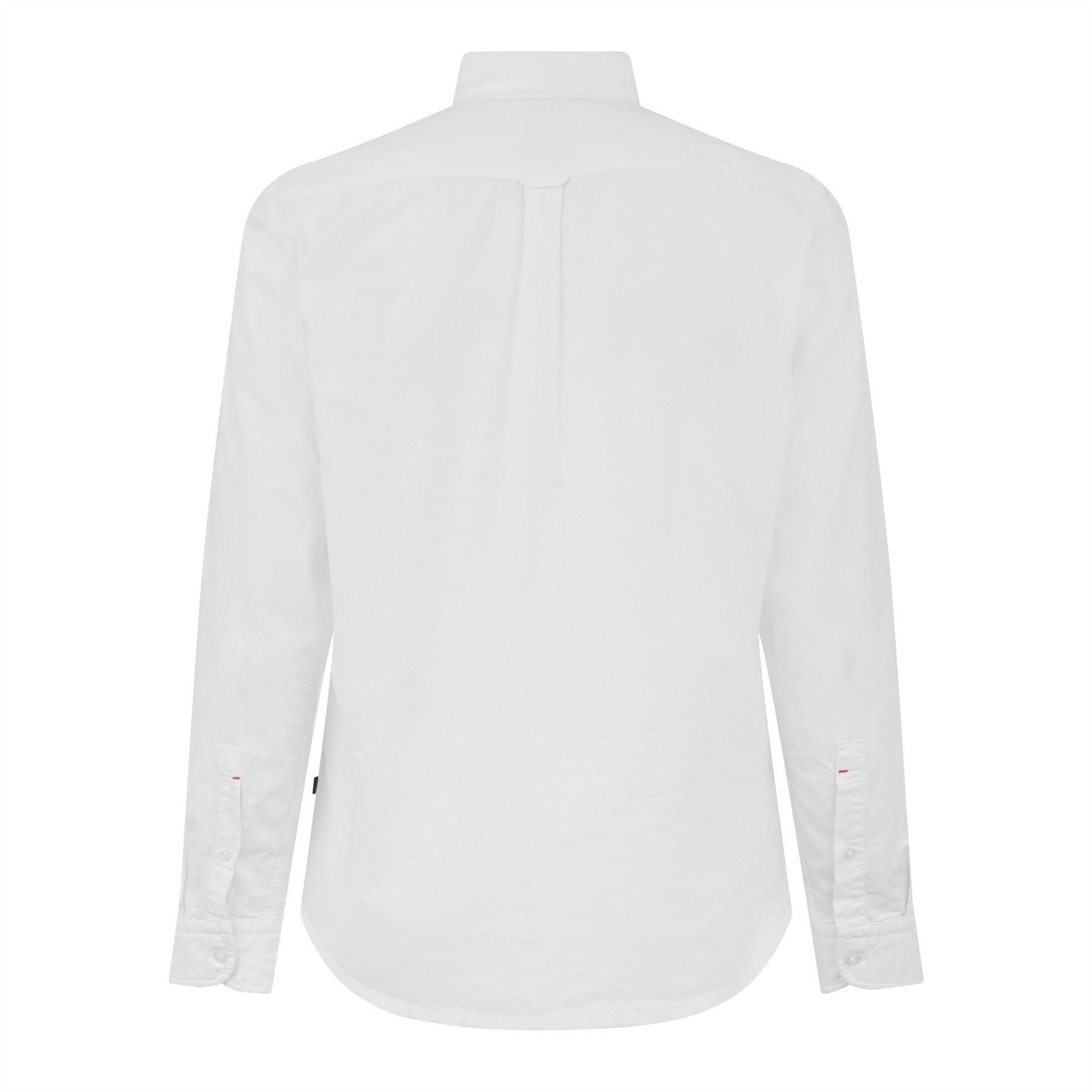 White - Back - Boss Mens Rickert Oxford Shirt