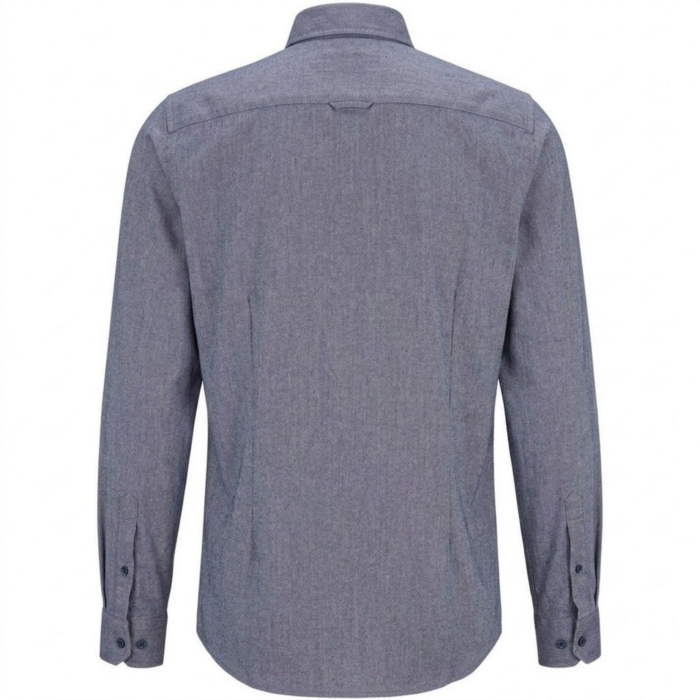 Navy - Back - Boss Mens Rickert Oxford Shirt