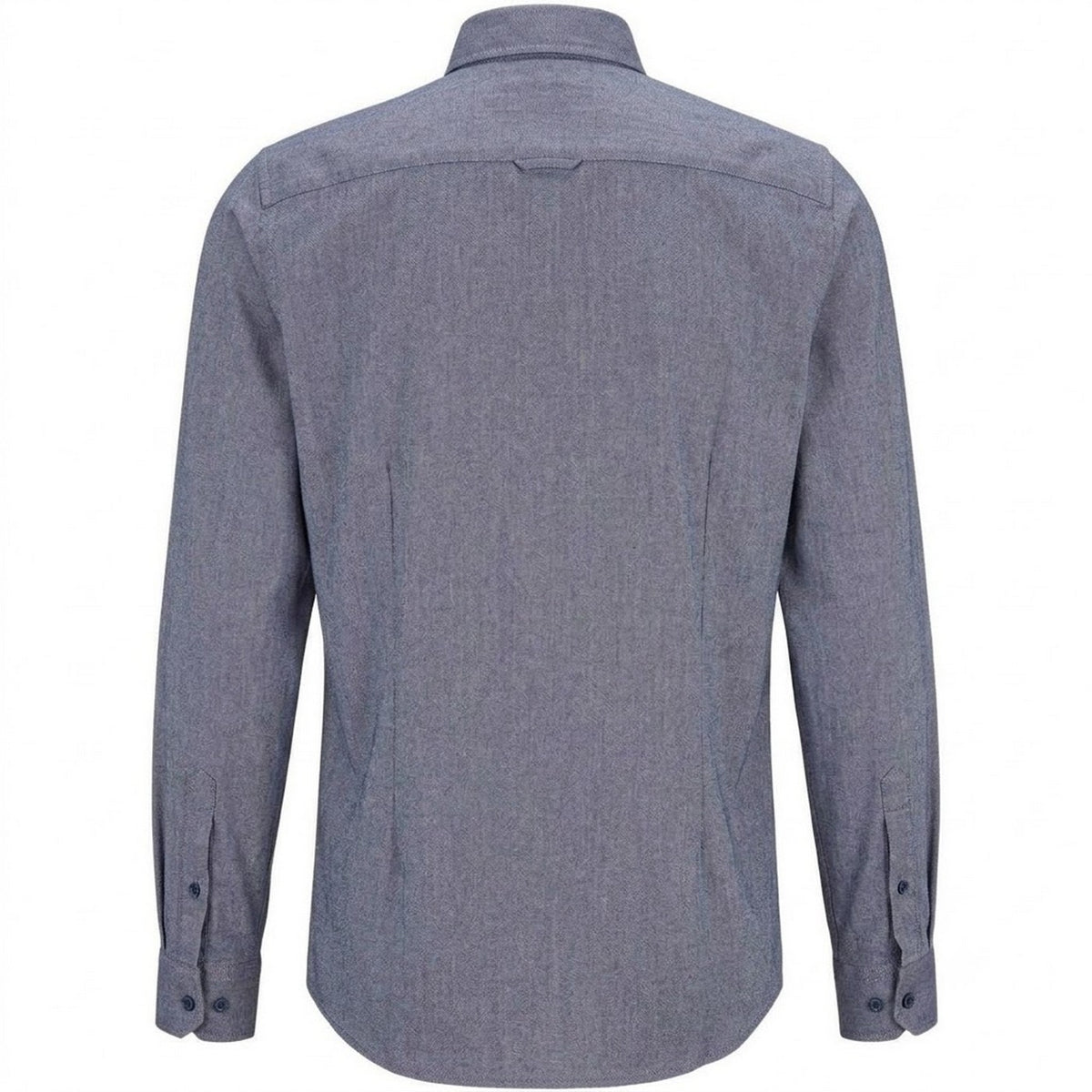 Navy - Back - Boss Mens Rickert Oxford Shirt