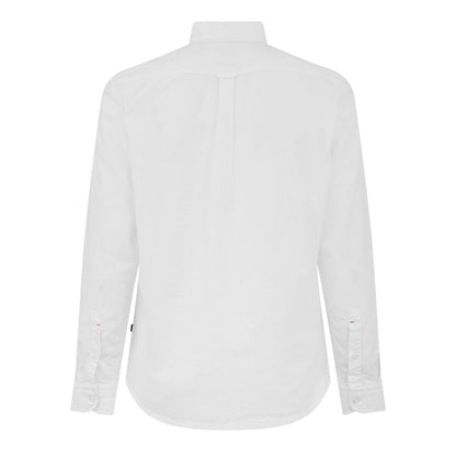 White - Back - Boss Mens Rickert Oxford Shirt