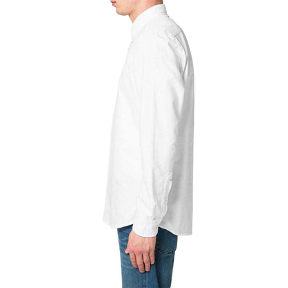 White - Side - Boss Mens Rickert Oxford Shirt
