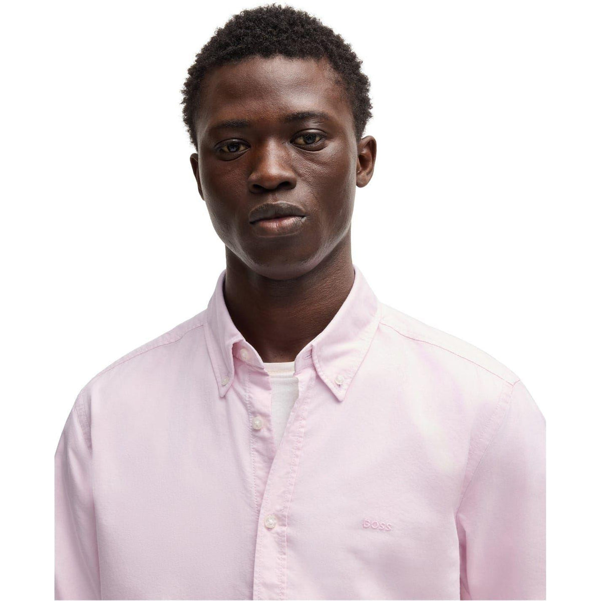 Pink - Lifestyle - Boss Mens Rickert Oxford Shirt