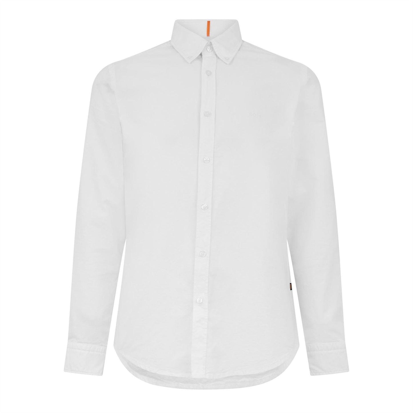 White - Front - Boss Mens Rickert Oxford Shirt