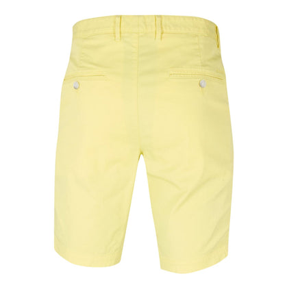 Bright Yellow - Back - Boss Mens Slice Cotton Solid Shorts