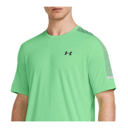 Green - Side - Under Armour Mens Tech Utility T-Shirt