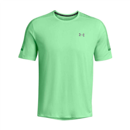 Green - Front - Under Armour Mens Tech Utility T-Shirt