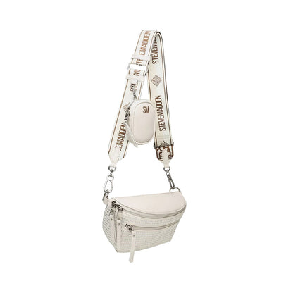 Bone-Silver - Side - Steve Madden Bclarkes Studded Everyday Crossbody Bag
