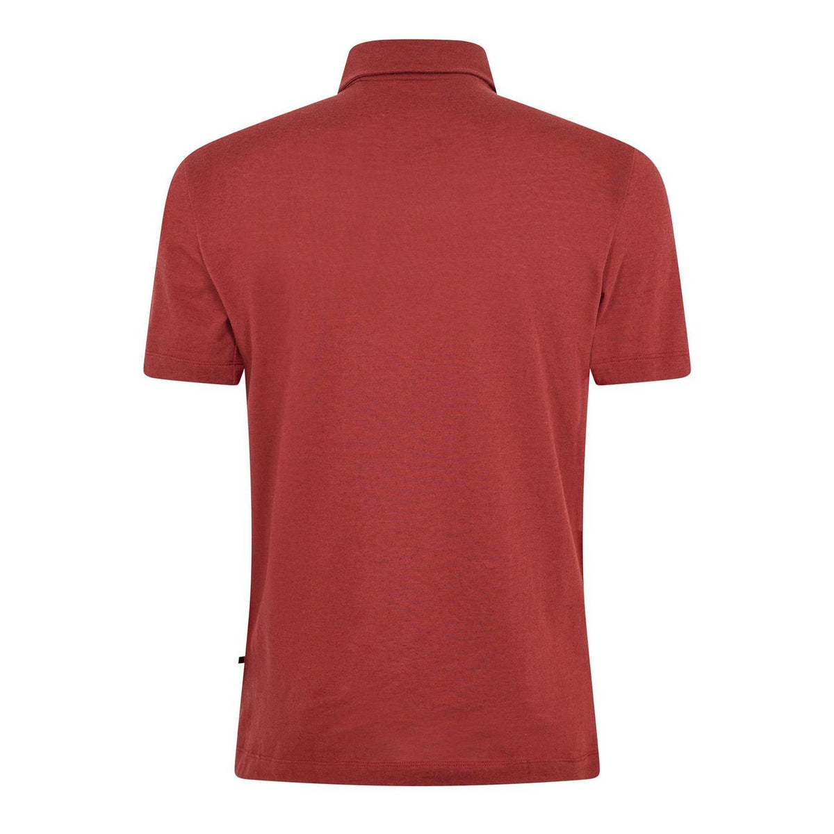 Brown - Back - Boss Mens Paino Plain Polo Shirt