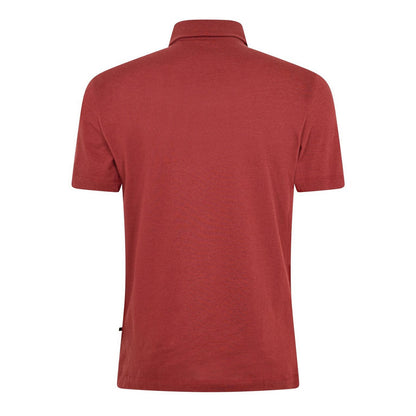 Brown - Back - Boss Mens Paino Plain Polo Shirt