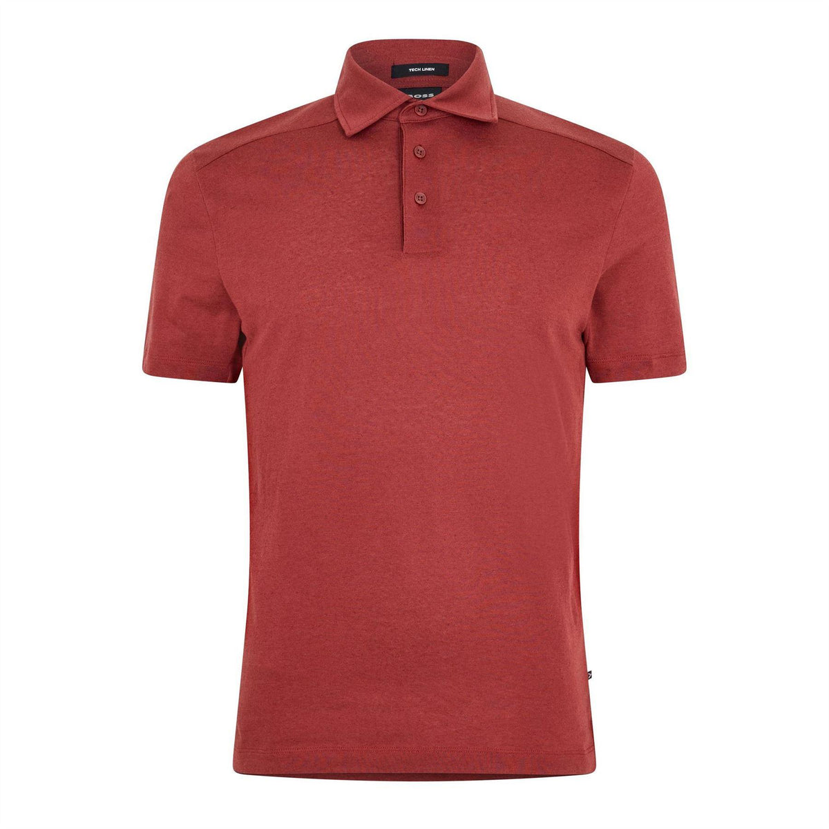 Brown - Front - Boss Mens Paino Plain Polo Shirt