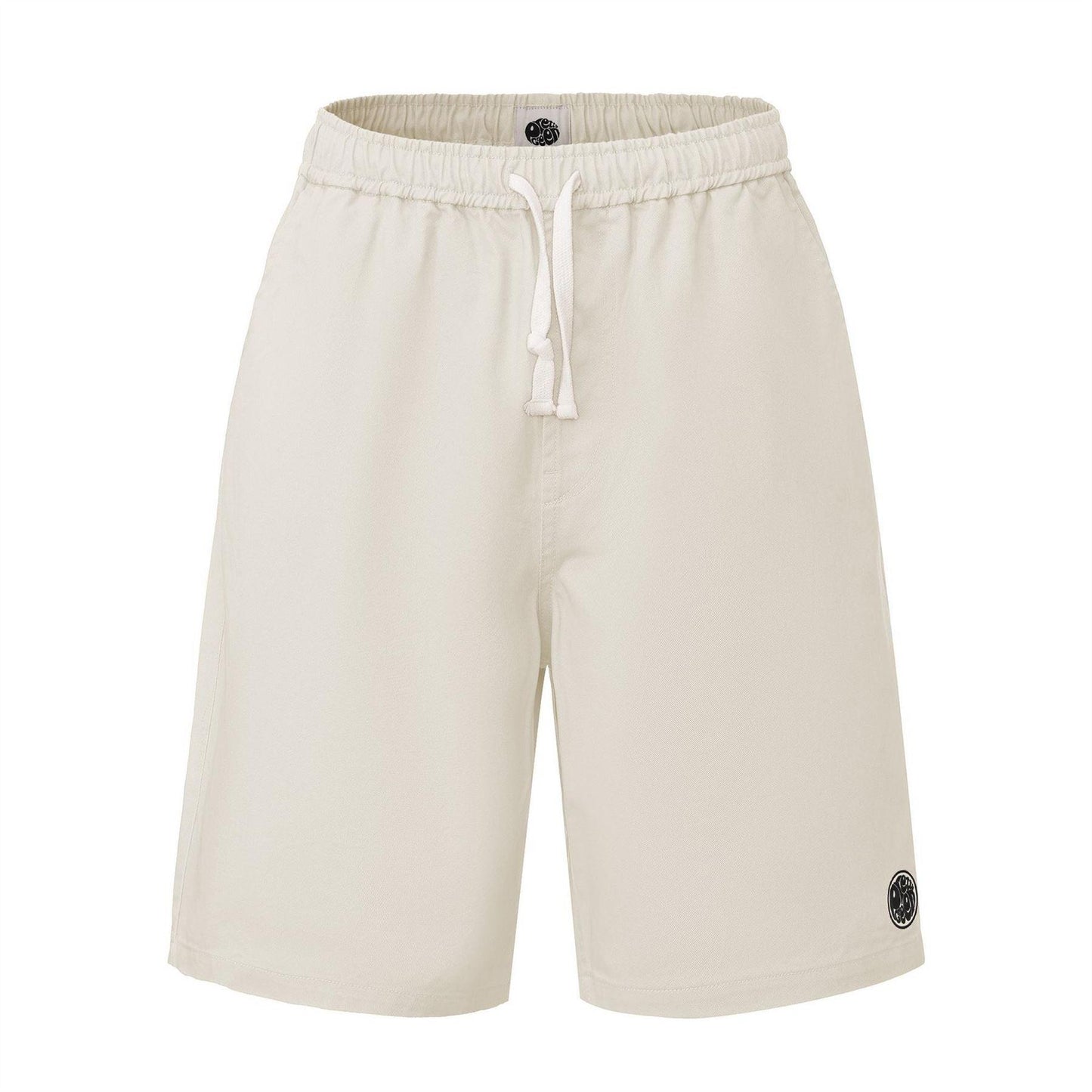 Light Grey - Front - Pretty Green Mens Cotton Casual Shorts