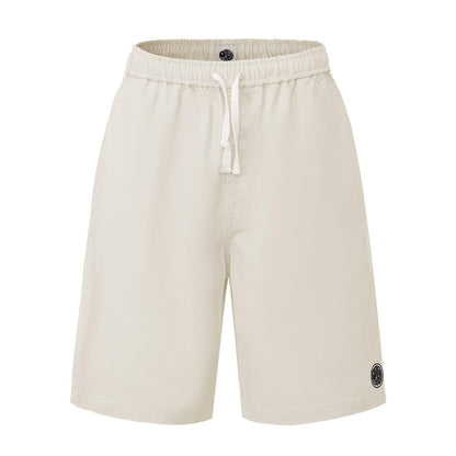 Light Grey - Front - Pretty Green Mens Cotton Casual Shorts