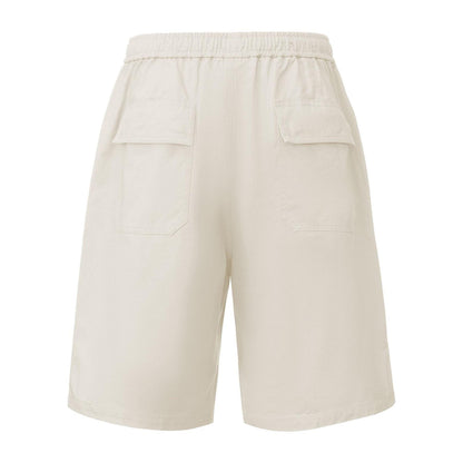 Light Grey - Back - Pretty Green Mens Cotton Casual Shorts