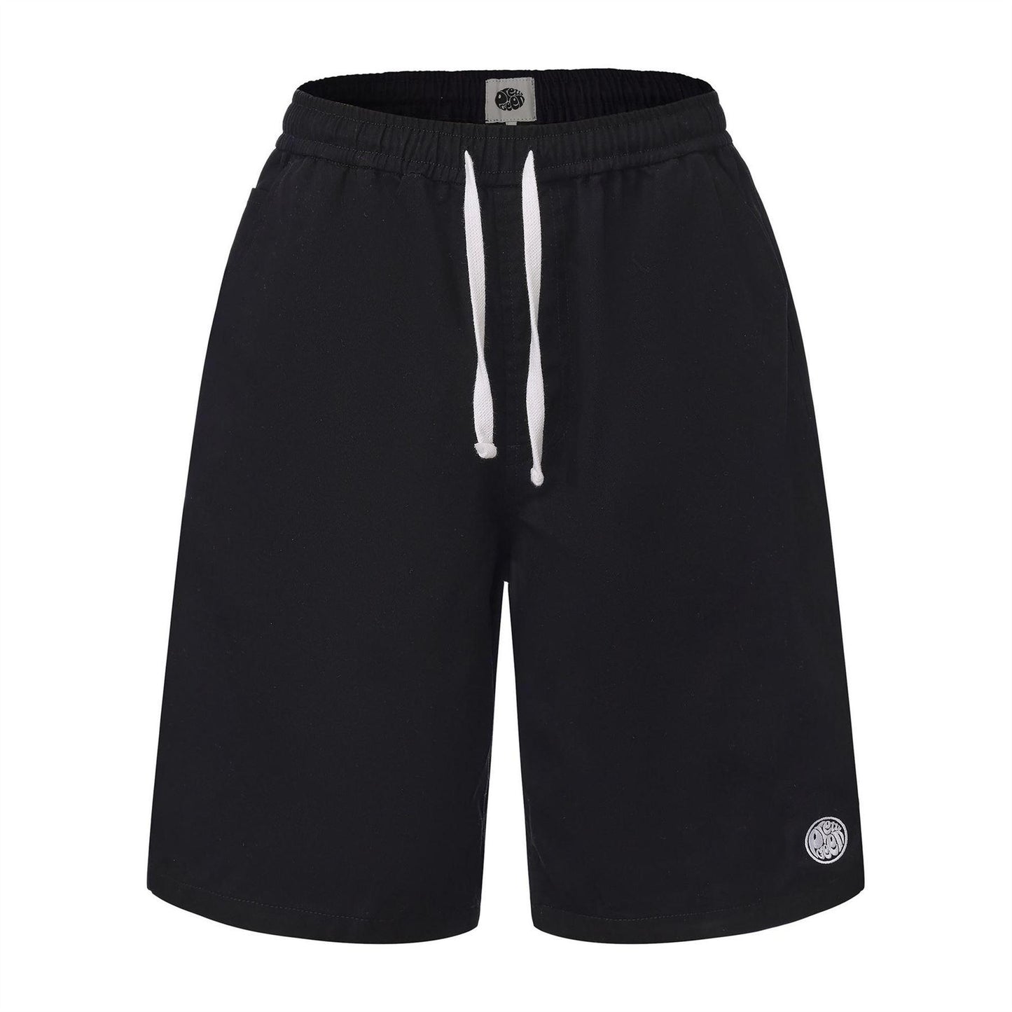 Black - Front - Pretty Green Mens Cotton Casual Shorts