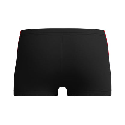 Anthracite-Red - Back - Speedo Childrens-Kids Dive Swimming Trunks