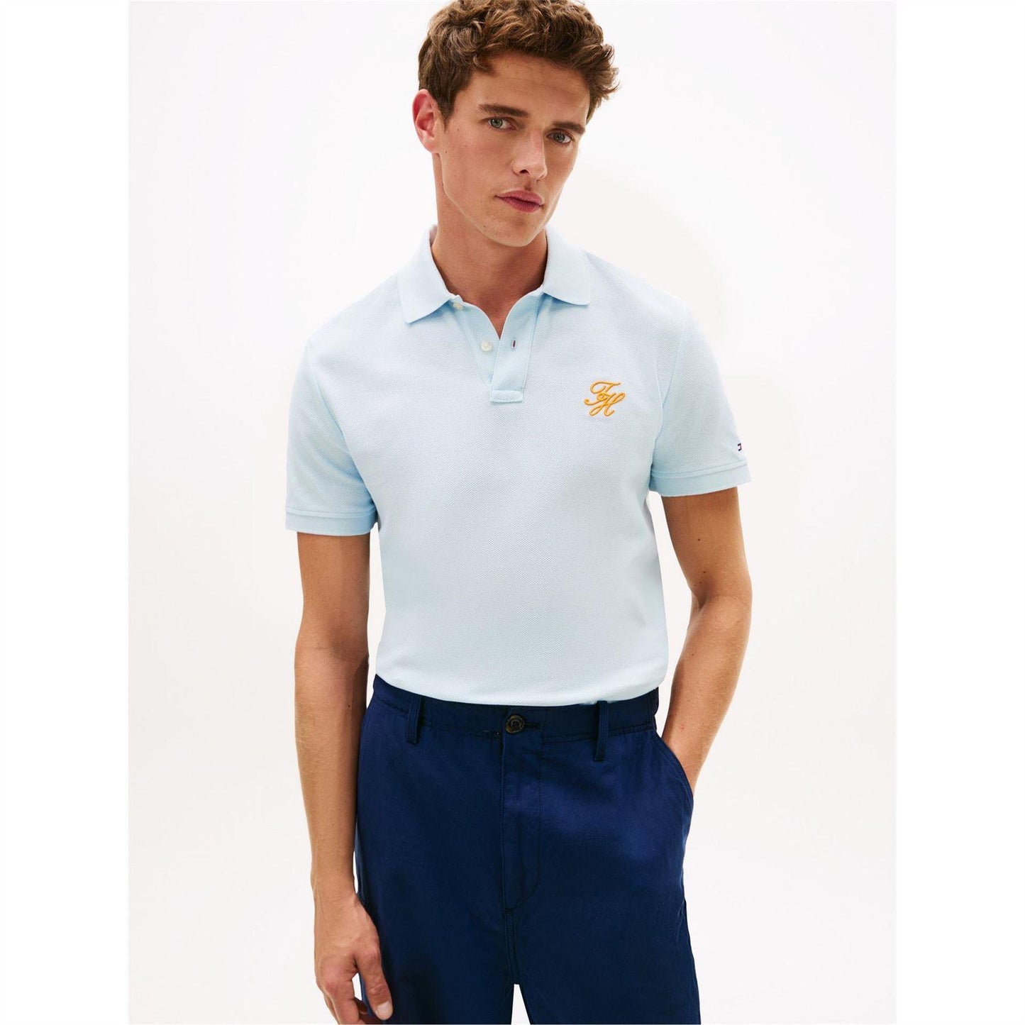 Blue - Back - Tommy Hilfiger Mens Polo Shirt